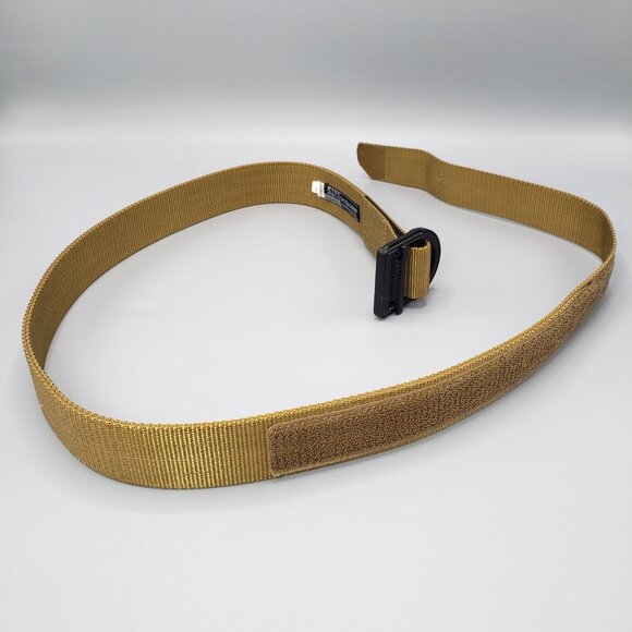 5.11 Tactical Trainer Belt 59409 Tan Nylon Men Size XL 40-42 Heavy Duty 1.5 inch - Picture 5 of 15